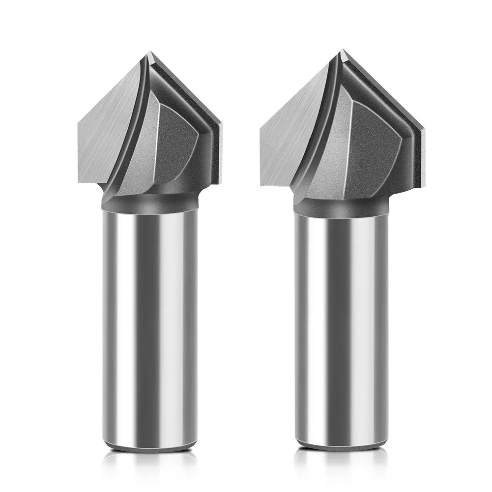 V‑Groove Trimmer Bit for Aluminum Composite Panel (ACP) Grooving & Integrated Wall Panel Edge Folding – Woodworking Router Cutter
